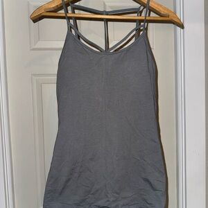 6/$15 Gray Strappy Women's Top